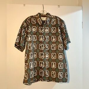 Dietrich Varez Reyn Spooner Aloha Shirt; Designed in Hawaii; Copyrighted Print